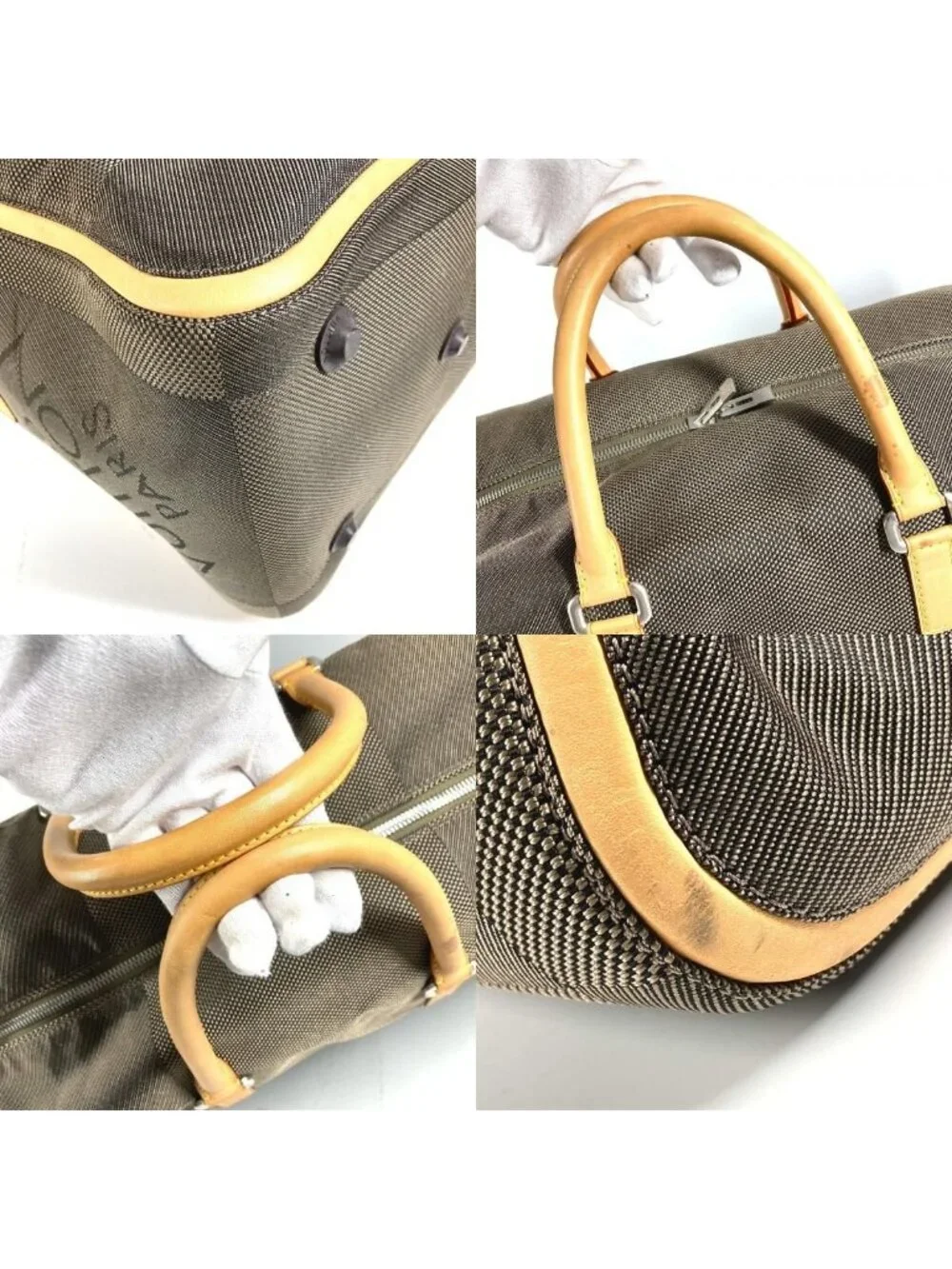 Louis Vuitton Boston Bag Souverain Damier Geant Canvas Tail Khaki
